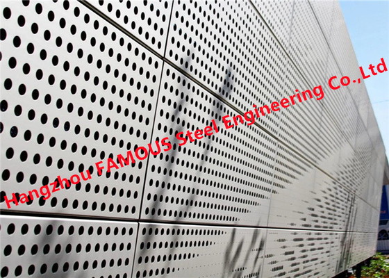 Cina Panel Skrining Aluminium Berlubang Vertikal 20mm Dan Kisi-kisi Sunblade Horizontal pemasok