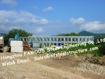 Cina Pemasangan Jembatan Baja Bailey yang Mudah Jalur Single HD200 Tipe Galvanized Modular Galvanized Bridge pemasok
