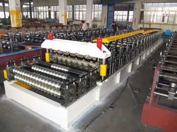 Cina Mesin Roll Roller Double Layer Bergelombang 5.5KW Dengan Rantai pemasok