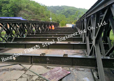 Cina Steel Fabricator Baja Prefabrikasi Baja Jembatan Bailey Baja Bertulang Q345 pemasok
