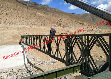 Cina Kapasitas Pemuatan Berat Baja Modular Bailey Bridge Stabilitas Luar Biasa pemasok