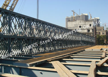 Cina Gaya Modern Prefabrikasi Baja Bailey Bridge Perawatan Permukaan Galvanis pemasok