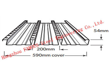 Cina Bondek Alternatif Struktural Steel Deck Untuk Bekisting Konstruksi Beton pemasok