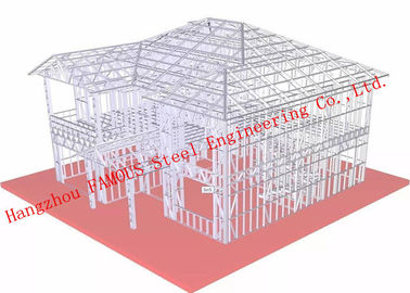 Cina Selandia Baru AS / NZS Standar Pra-rekayasa Bangunan Konstruksi Baja Ringan Villa House pemasok