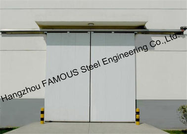 Cina Disesuaikan Aluminium Alloy Glass Industri Sliding Garage Doors Powder Coated pemasok