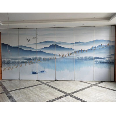 Cina Dinding geser partisi Pembatas Ruangan dengan kinerja akustik tinggi bergaya Cina pemasok