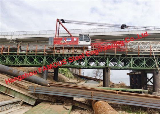 Cina Konstruksi Jembatan Truss I-Girder Baja Lengkung Miring untuk Kereta Api Jalan Raya pemasok