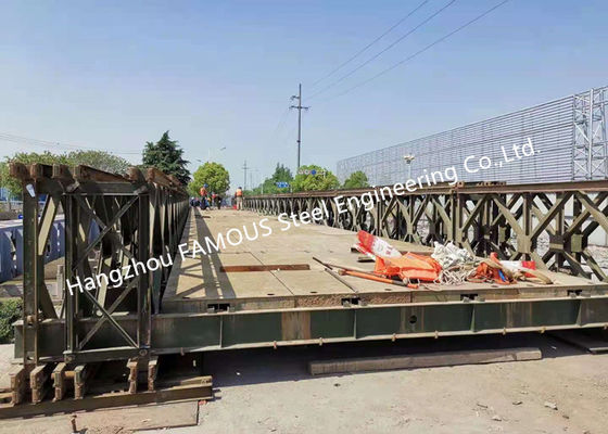 Cina AWS D1.1D1.5 Struktur Baja Fabrikasi Untuk Jembatan Modular Truss Girder pemasok