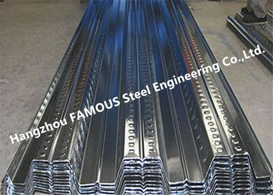 Cina Anti Seismic Galvanized Corrugated Steel Floor Decking Penegakan Permanen pemasok