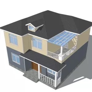 Cina Perakitan Cepat Bukti Gempa Struktur Baja Ringan Bangunan Rumah Modular Rumah Prefab Villa pemasok