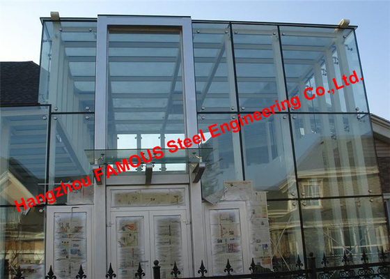 Cina UK EU US Heat Insulation Laminated Glass Curtain Wall untuk Showroom pemasok