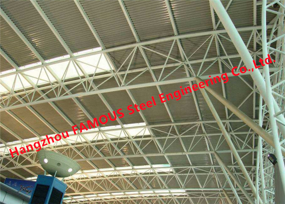 Cina ETFE PTFE Dilapisi Stadion Membran Baja Struktural Kain Atap Kanopi Kanopi Amerika Standar Eropa pemasok