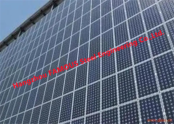 Cina Sistem Modul Bangunan Dinding Tirai Kaca Tenaga Surya Fotovoltaik pemasok
