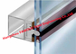 Modular Insulated Laminated Unitized Glass Facade Curtain Wall PVDF Coating pemasok