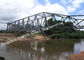 Multi Span Permukaan Painted Baja Perlindungan Strussural Truss Bridge Overcrossing River pemasok