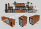 Rumah Kontainer Prefab Modular Disesuaikan Untuk Pusat Perbelanjaan Atau Coffee Bar pemasok