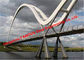 Konstruksi Dek Jembatan Baja Lengkungan Terikat Dengan Girder Lengkungan Tali Busur pemasok