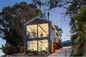 Rumah Prefabrikasi Wadah Hidup Mewah Modular Dengan Dinding Kaca pemasok