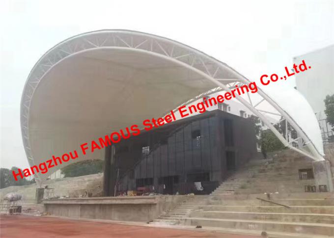 Konstruksi Stadion Olahraga Struktural Membran Kain Tarik Tinggi 0