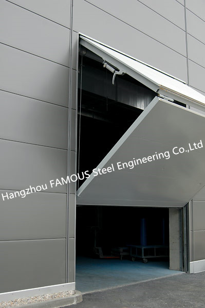 Overhead Industri Modern Atas Dilipat Pintu Garasi stainless steel otomatis 1