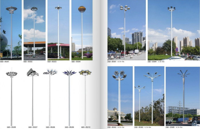 10 FT Light Poles Steel Lighting Pole Posting Tanda Logam Dan Mendukung 3