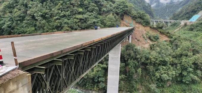 berita perusahaan terbaru tentang Beberapa Jembatan Bailey Baja Selesai di Jalur Sichuan-Tibet  2