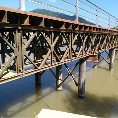 Cina Galvanized Modular Prefabrikasi Steel Bailey Bridge Panel Darurat Sementara Mabey pemasok