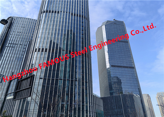 Cina Laminated Insulation Glass Facade Curtain Wall Bangunan Komersial Bertingkat Tinggi pemasok