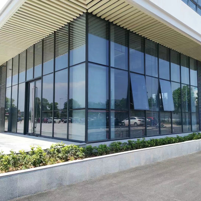 Cina NFRC Aluminium Glass Etalase Jendela Dan Pintu Stile Sedang pemasok