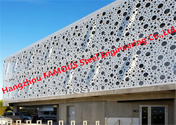 Cina Panel Dinding Skrining Berlubang PVDF Dilapisi Aluminium Honeycomb Panel 20mm pemasok