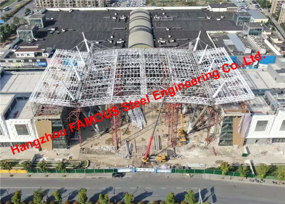Cina Atap Rangka Pipa Struktural Baja Komersial Galvanis Untuk Pusat Perbelanjaan pemasok
