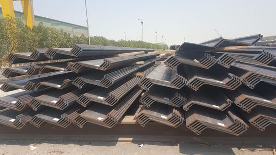 Cina Z Type Steel Sheet Piles Standar Eropa pemasok