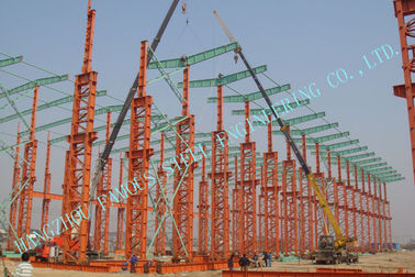 Cina Bangunan Baja ASTM Steel Framed, Prefab 75 X 120 Multipan Metal Buildings pemasok
