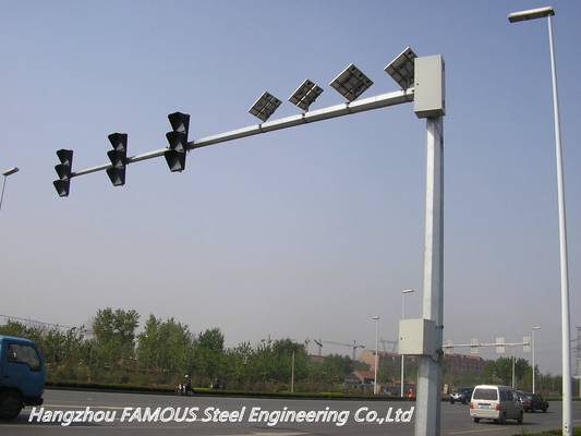 Cina Q345 Struktur Rambu Jalan Untuk Sistem dan Kamera Pemantau Lalu Lintas pemasok