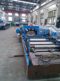 Cina Interchange Roll Forming Machine, Jalur Produksi CZ Purlin Untuk Strip Baja pemasok