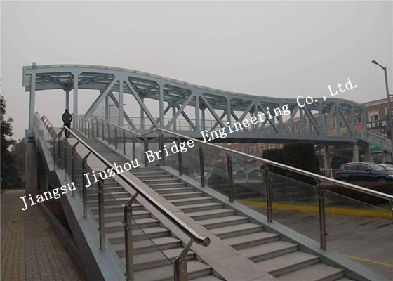 Cina Jembatan Pejalan Kaki Baja Bangunan Logam Dicat Panel Bailey Prefabrikasi pemasok