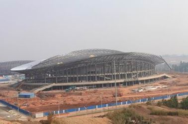Cina Struktur OEM Steel, Pracetak Pipa Logam Truss Bangunan dan Olahraga Stadion pemasok