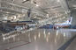 Struktur Baja Prefabrikasi Terisolasi Tahan Air Pesawat Hangar Untuk Penggunaan Pribadi pemasok