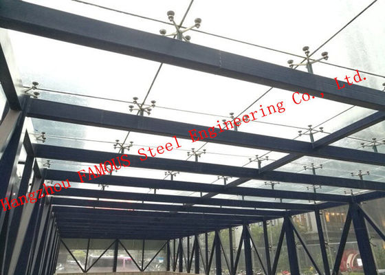 Hidden Framed Tempered Double Layer Kaca Tirai Walling Low Rise Steel ...
