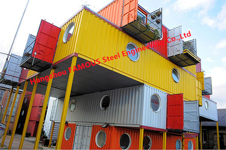 Aluminium Alloy Container Rumah Prefabrikasi Desain Modern 0
