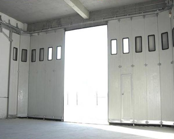 Pintu Garasi Terisolasi Geser Samping 25m / S Dengan Jendela Visi Dan Gawang 0